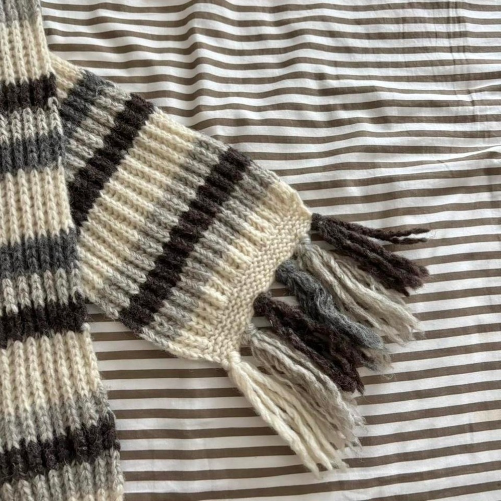 VINTAGE STRIPED SCARF - Picture 4 of 4